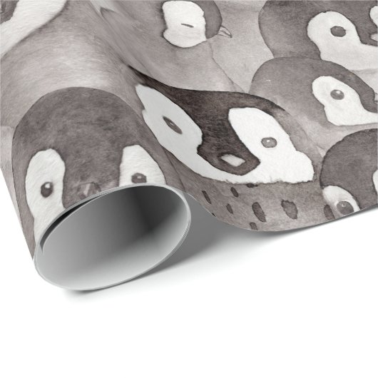 Cute Baby Penguins Pattern   Cadeaupapier (Rol Hoek)