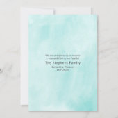 Cute Baby Photo Birth Notice Aankondiging (Achterkant)