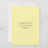 Cute Baby Photo Birth Notice Aankondiging (Achterkant)