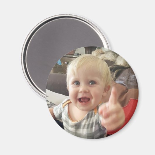 Cute Baby Photo Magnet (Voorkant / Achterkant)