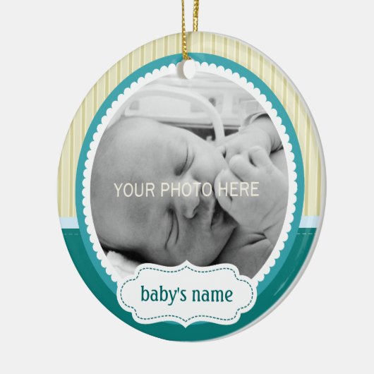 Cute Baby Photo Ornament (Links)