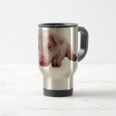 Cute Baby Pig Travel Coffee Mug Reisbeker (Voorkant rechts)