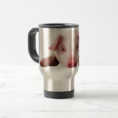 Cute Baby Pig Travel Coffee Mug Reisbeker (Voorkant links)
