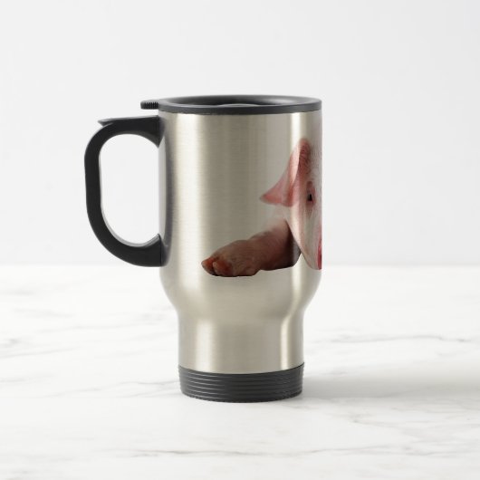 Cute Baby Pig Travel Coffee Mug Reisbeker (Links)