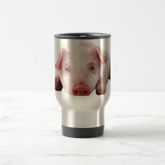Cute Baby Pig Travel Coffee Mug Reisbeker