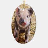 Cute Baby Piglet Farm Animals Barnyard Babies Keramisch Ornament (Links)