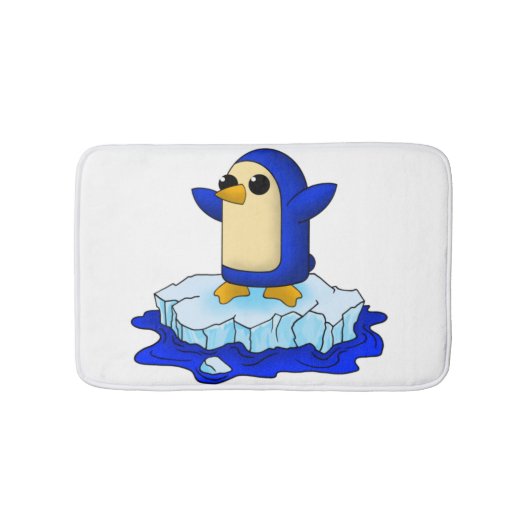 Cute baby pinguin badmat (Voorkant)