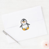 Cute Baby Pinguïn "Dank je" Sticker (Envelop)
