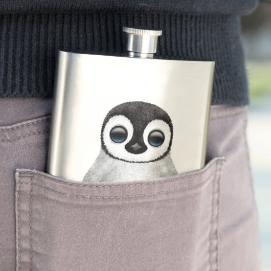 Cute Baby pinguin met honkbal Flacon (Voorbeeld)