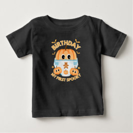Cute Baby Pompoen Halloween Verjaardag T-Shirt