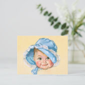Cute Baby Portrait Briefkaart (Staand voorkant)