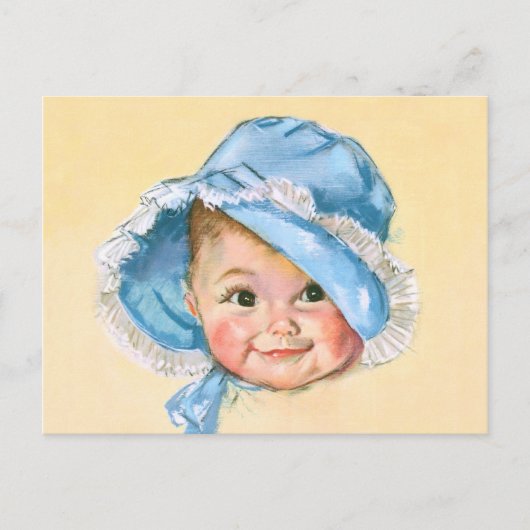Cute Baby Portrait Briefkaart (Voorkant)