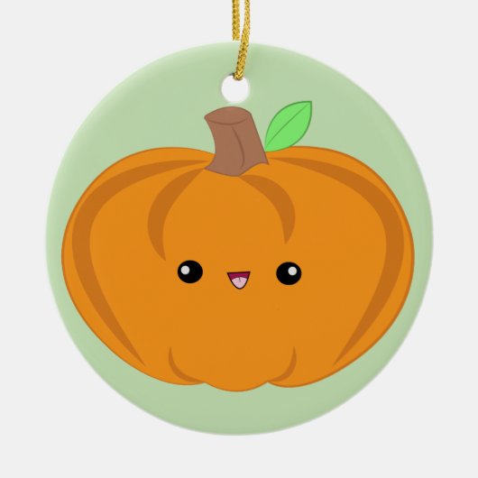 Cute Baby Pumpkin-versiering Keramisch Ornament (Voorkant)