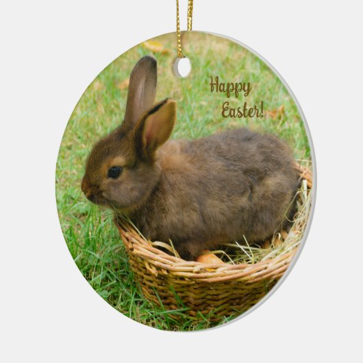 Cute baby rabbit - easter bunny keramisch ornament (Links)