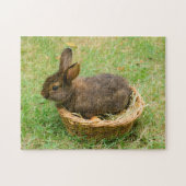 Cute baby rabbit legpuzzel (Horizontaal)
