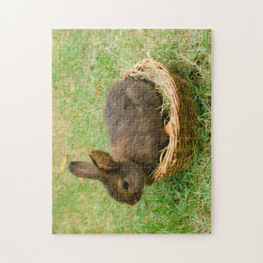 Cute baby rabbit legpuzzel (Verticaal)
