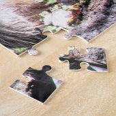 Cute Baby Raccoon Foraging Jigzaag Puzzle Legpuzzel (Zijkant)