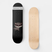 Cute Baby Raccoon met bloemen Persoonlijk Skateboard (Voorkant)