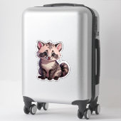 Cute Baby Raccoon Sticker (Koffer)