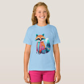 Cute Baby Raccoon T-shirt (Voorkant volledig)