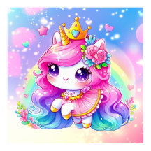 Cute Baby Rainbow Unicorn