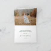 Cute Baby Red Panda Greenery Baby shower Bedankkaart (Binnen)