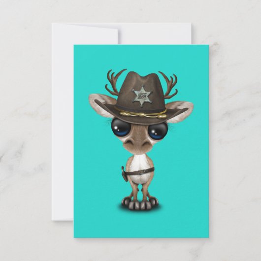 Cute Baby Reindeer Sheriff (Voorkant)