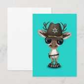 Cute Baby Reindeer Sheriff (Voorkant / Achterkant)