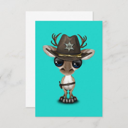 Cute Baby Reindeer Sheriff (Voorkant / Achterkant)