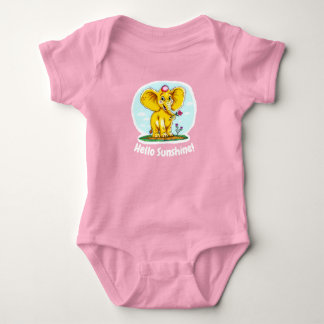 Cute Baby Rompertje – Hello Sunshine & Olifant