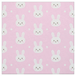 Cute Baby roze fluffy cartoon bunny patroon Stof