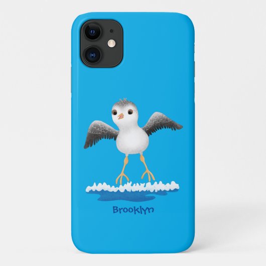 Cute baby sandpiper cartoon illustratie Case-Mate iPhone case (Achterkant)