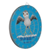 Cute baby sandpiper cartoon illustratie dartbord (Voorkant Links)