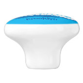 Cute baby sandpiper cartoon illustratie keramische knop (Zijkant)