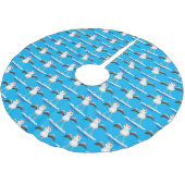 Cute baby sandpiper cartoon illustratie kerstboom rok (Gekanteld)