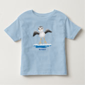 Cute baby sandpiper cartoon illustratie kinder shirts (Voorkant)