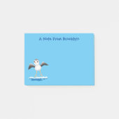 Cute baby sandpiper cartoon illustratie post-it® notes (Voorkant)