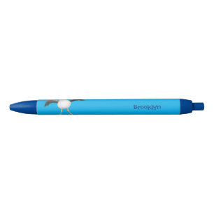 Cute baby sandpiper cartoon illustratie zwarte inkt pen