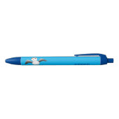 Cute baby sandpiper cartoon illustratie zwarte inkt pen (Bovenkant)