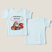 Cute Baby Santa Customizable Kids T-Shirt (Ontwerp Voorkant & Achterkant)