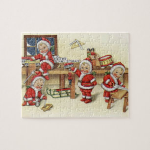 Cute  Baby Santa Illustration Legpuzzel