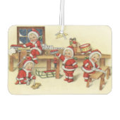 Cute  Baby Santa Illustration Luchtverfrisser (Achterkant)