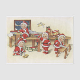 Cute  Baby Santa Illustration Tissuepapier