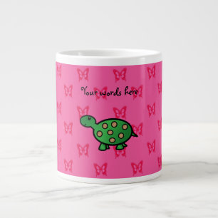 Cute baby schildpad grote koffiekop