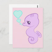Cute Baby Seahorse Briefkaart (Voorkant / Achterkant)