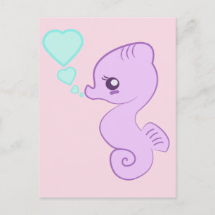 Cute Baby Seahorse Briefkaart