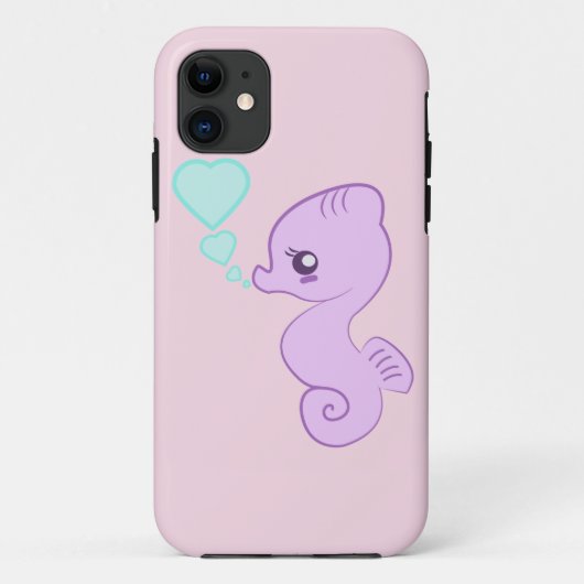 Cute Baby Seahorse iPhone case (Achterkant)