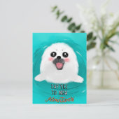 Cute Baby Seal Briefkaart (Staand voorkant)