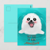 Cute Baby Seal Briefkaart (Voorkant / Achterkant)