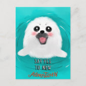 Cute Baby Seal Briefkaart (Voorkant)